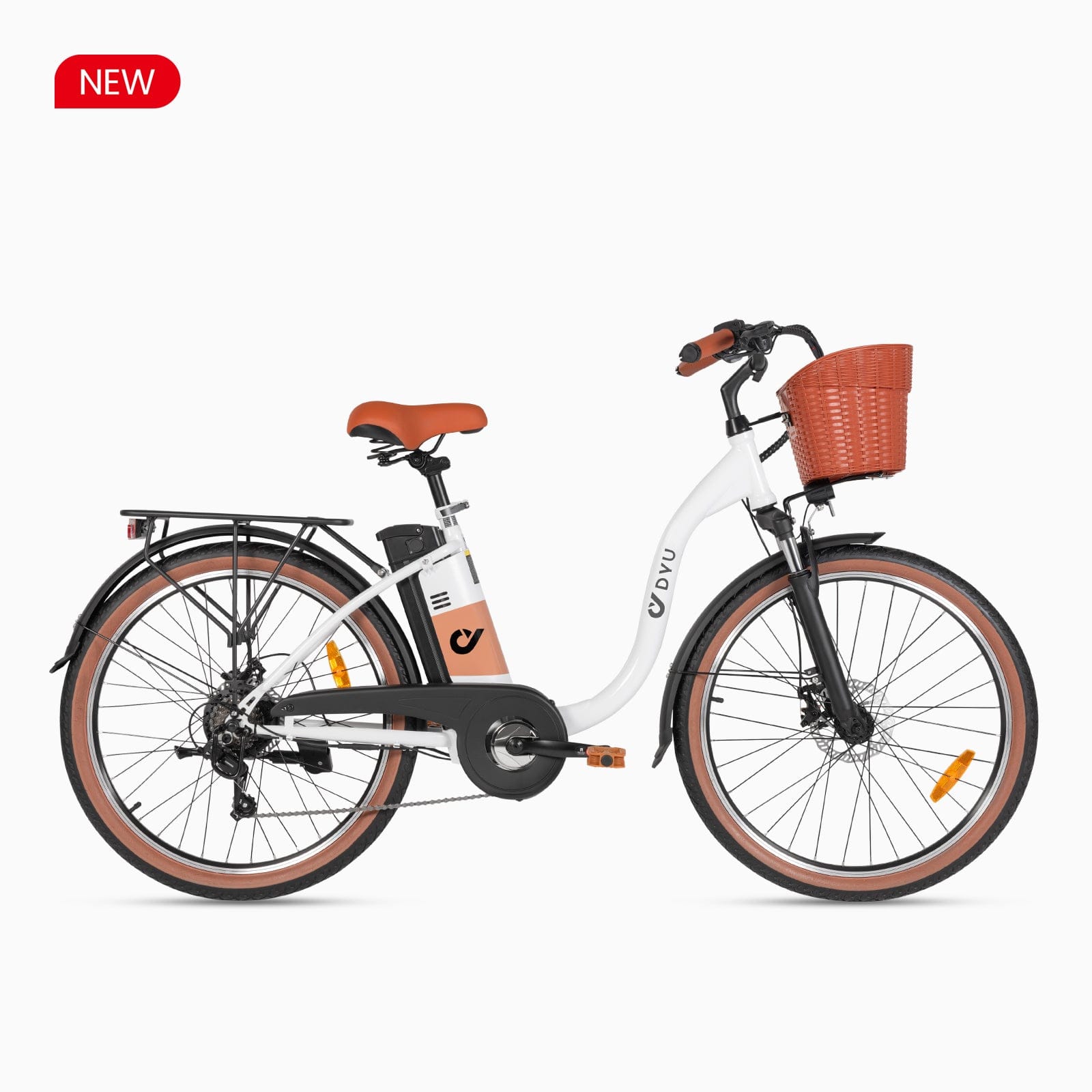 01_NEW.jpg DYU C6 Pro 26in City E-Bike, 250W, 80KM Range - Image 1
