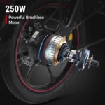 DYU D3F 14in Mini Folding E-Bike, 250W, 50KM Range - Image 8