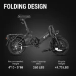 DYU C3 14in Folding E-Bike, 250W, Compact Design - Image 8