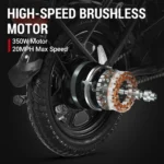 DYU C3 14in Folding E-Bike, 250W, Compact Design - Image 9