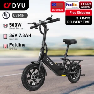 DYU C3 500W Folding Electric Bike product image